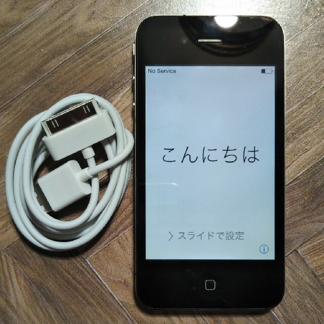 iPhone(アイフォーン)のiPhone4 　16GB　BLACK スマホ/家電/カメラのスマートフォン/携帯電話(スマートフォン本体)の商品写真