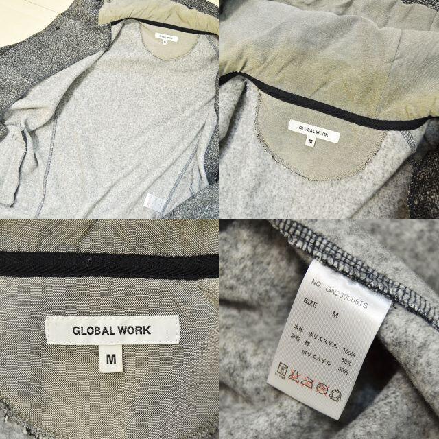 【GLOBAL WORK】 良品 グローバルワーク グレーパーカー サイズM