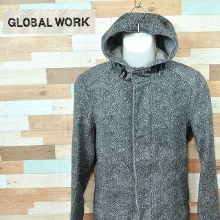 グローバルワーク(GLOBAL WORK)の【GLOBAL WORK】 良品 グローバルワーク グレーパーカー サイズM(パーカー)