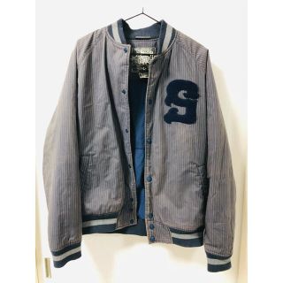 ステューシー(STUSSY)のステューシー  STUSSY スタジャン　ストライプ　Lサイズ(スタジャン)