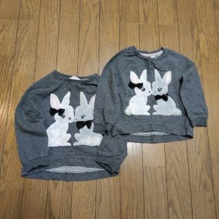 エイチアンドエム(H&M)のH&M スウェット 2枚セット 双子(トレーナー)