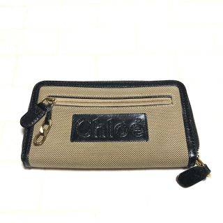 クロエ(Chloe)のChloe 長財布　布×レザー(財布)