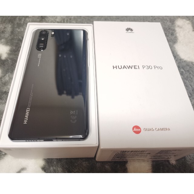 スマートフォン/携帯電話SIMフリー ブラック HUAWEI P30pro 8+256