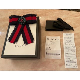 グッチ(Gucci)のGUCCI グログランボウブローチ(ブローチ/コサージュ)