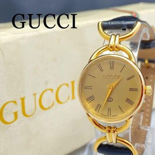 グッチ(Gucci)の新品仕上 電池・ベルト新品 グッチ 6000L レザー 腕時計 レディース(腕時計)