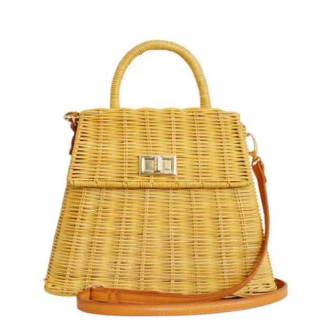 【即完売】AMERI TRAPEZE RATTAN BAG！かごバッグ/ストローバッグ