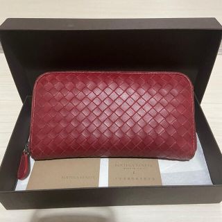 ボッテガヴェネタ(Bottega Veneta)の値下げ不可！ボッテガヴェネタ長財布　レッド　レシート箱あり(長財布)