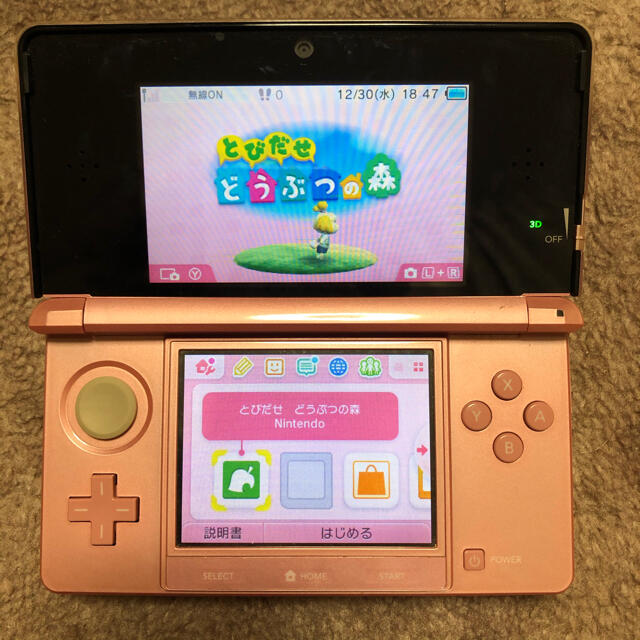3DS 本体 ピンク とびだせどうぶつの森 ダウンロード版付き | フリマアプリ ラクマ