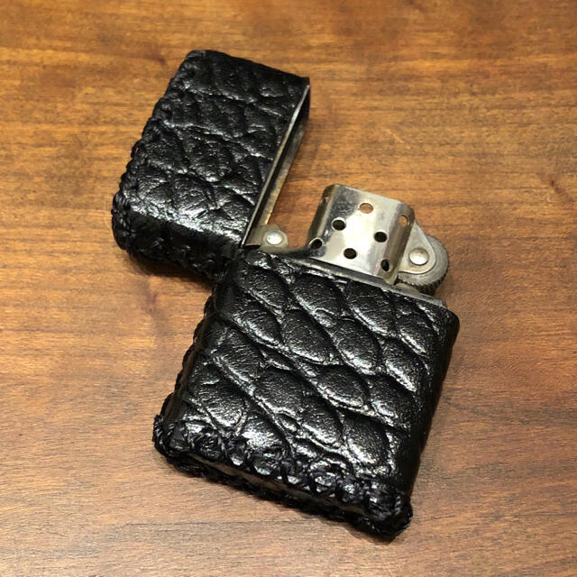 ZIPPO(ジッポー)の[本革] zippo用 レザーケース 革ケース クロコ型押し メンズのファッション小物(タバコグッズ)の商品写真