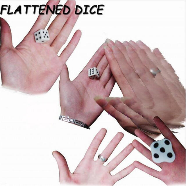 【衝撃！】ぺたんこダイス！ Flattened Dice Set エンタメ/ホビーのテーブルゲーム/ホビー(トランプ/UNO)の商品写真