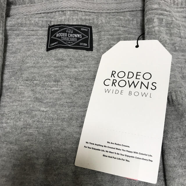 RODEO CROWNS(ロデオクラウンズ)の新品未使用　ロデオクラウンズ　カーディガン  メンズ　グレー　XL メンズのトップス(カーディガン)の商品写真