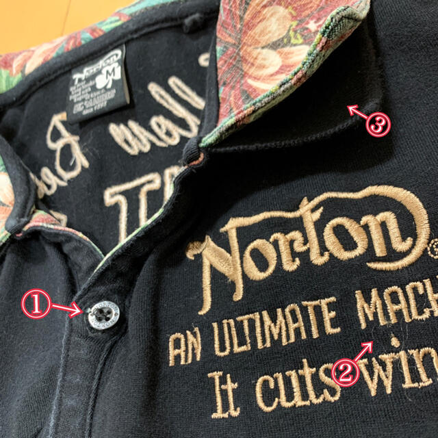 Norton(ノートン)のNorton ノートン　半袖　Tシャツ　刺繍 メンズのトップス(Tシャツ/カットソー(半袖/袖なし))の商品写真