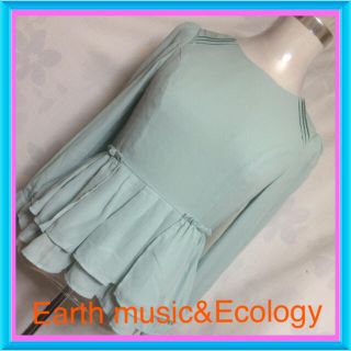 アースミュージックアンドエコロジー(earth music & ecology)のオススメ♡ペプラム♡ミントグリーン(シャツ/ブラウス(長袖/七分))