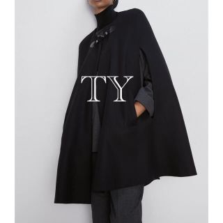 完売　ZARA ポンチョアウター　パフコート　ケープ