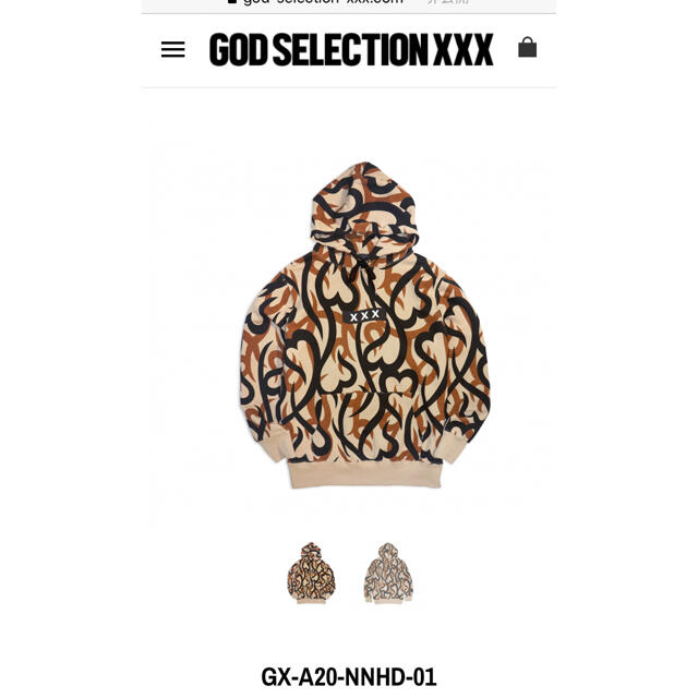 god selection xxx パーカー hooded