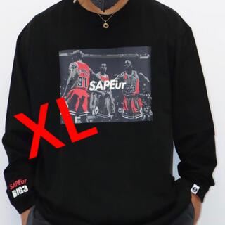 シュプリーム(Supreme)のSapeur  BIG3 ロンT  ブラック XLサイズ(Tシャツ/カットソー(七分/長袖))