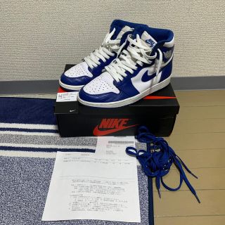 ナイキ(NIKE)のAir JORDAN 1 retro high og storm blue 27(スニーカー)