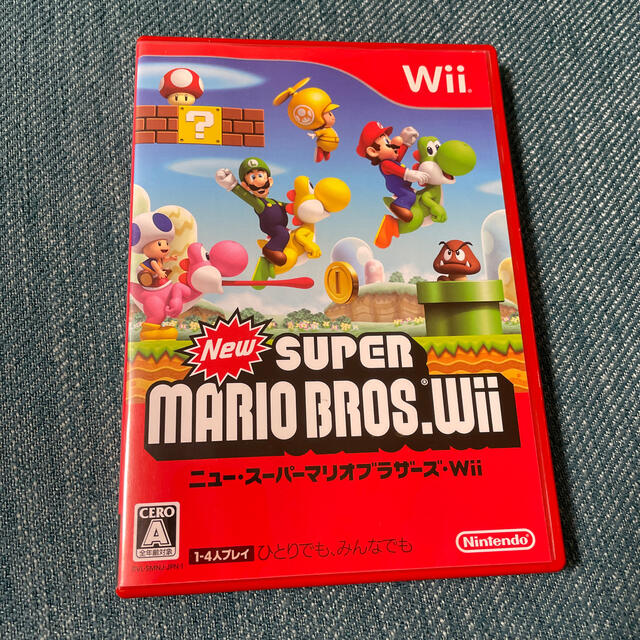 Wii(ウィー)のNew スーパーマリオブラザーズ Wii Wii エンタメ/ホビーのゲームソフト/ゲーム機本体(その他)の商品写真