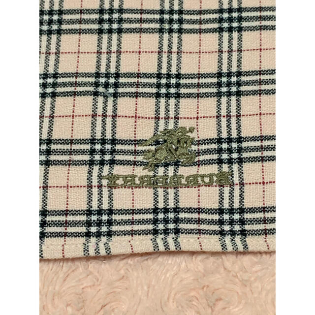 BURBERRY(バーバリー)の【新品】バーバリー　タオルハンカチ　チェック　ピンク レディースのファッション小物(ハンカチ)の商品写真