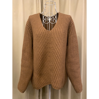 アクネ(ACNE)の美品ACNE STUDIOS定番デボラニット厚手ウールラウトブラウンXXS(ニット/セーター)