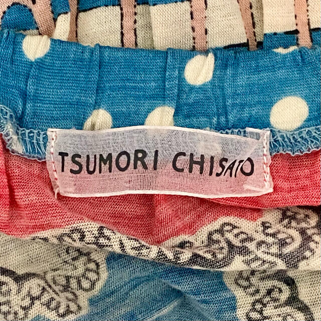 TSUMORI CHISATO(ツモリチサト)のTSUMORI CHISATO★レース柄ティアードスカート レディースのスカート(ひざ丈スカート)の商品写真