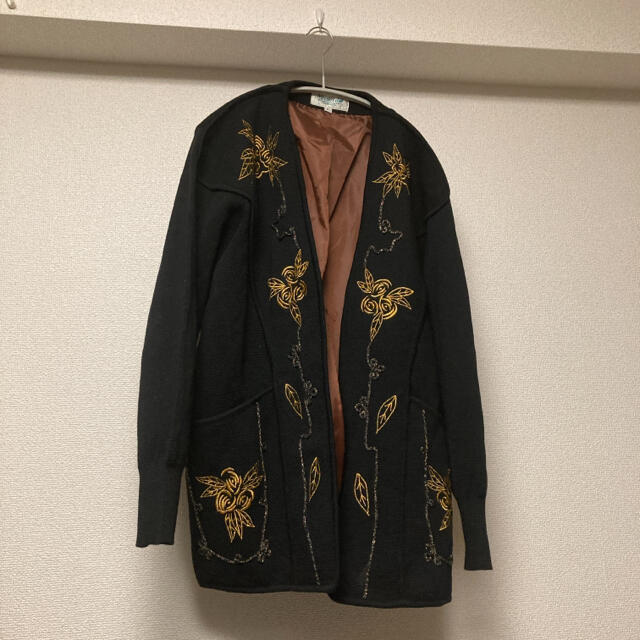 金刺繍　ヴィンテージコーディガン レディースのジャケット/アウター(ニットコート)の商品写真