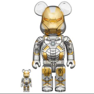 メディコムトイ(MEDICOM TOY)のBE@RBRICK SORAYAMA IRONMAN 100％ & 400％(キャラクターグッズ)