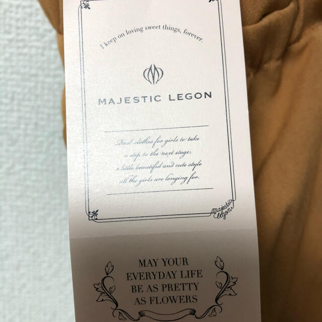 MAJESTIC LEGON(マジェスティックレゴン)のマジェスティックレゴン　バックレースアップIラインジャンパースカート　M レディースのワンピース(ミニワンピース)の商品写真