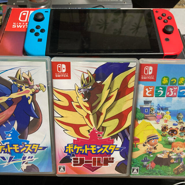 任天堂最終値下げ★NintendoSwitch本体カセットセット