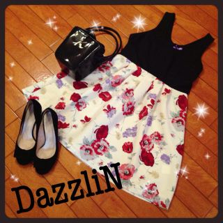 ダズリン(dazzlin)のダズリン花柄ワンピ♡(ミニワンピース)