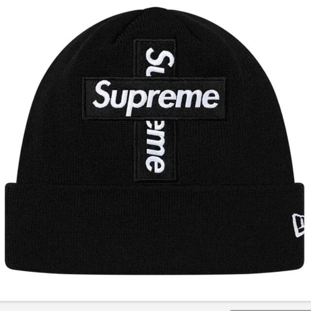 supreme new era cross box logo beanie帽子