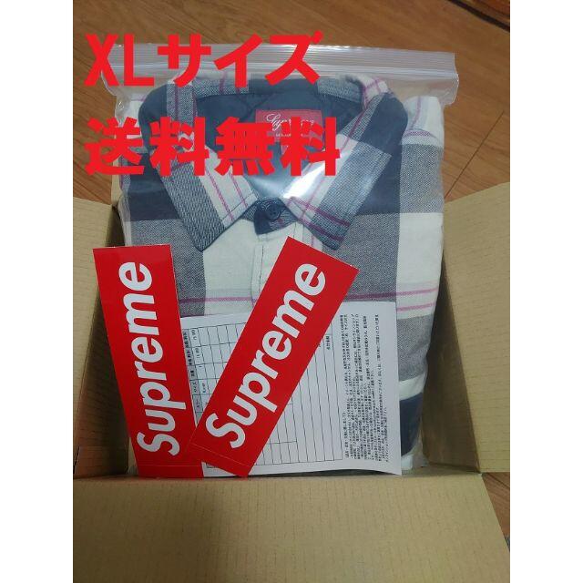 Supreme Quilted Flannel Shirt シュプリーム XL