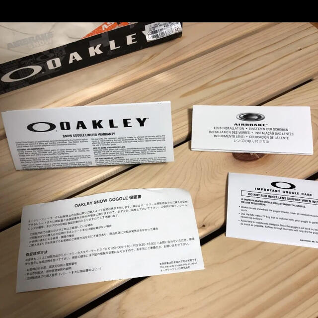 Oakley(オークリー)のOAKLEY オークリー スキースノーボード　ゴーグル アイウェア 定2.8万円 スポーツ/アウトドアのスノーボード(アクセサリー)の商品写真