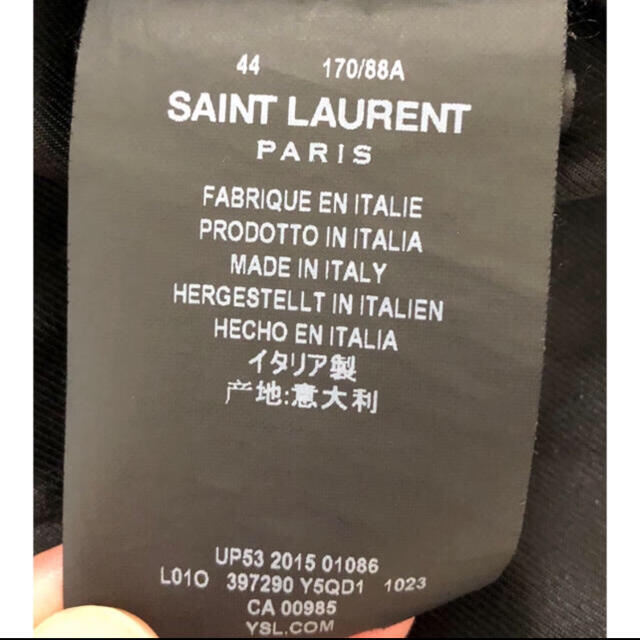 Saint Laurent(サンローラン)のsaint laurent paris L01 ライダース　カーフ メンズのジャケット/アウター(ライダースジャケット)の商品写真