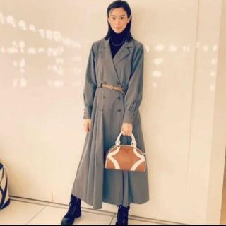 アメリヴィンテージ(Ameri VINTAGE)のLONG COAT LIKE BELT DRESS(ロングワンピース/マキシワンピース)