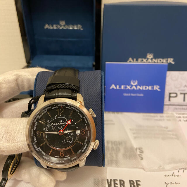 Alexander メンズ ワールド タイマー スイス製 腕時計 サファイア