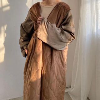 トゥデイフル(TODAYFUL)のamiur vintage satin gown coat(ガウンコート)