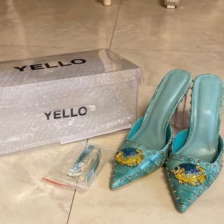 イエローブーツ(Yellow boots)のYELLO 🐠 ターコイズブルー PALAU パラオ(ハイヒール/パンプス)