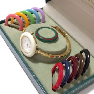 グッチ(Gucci)の3.美品 グッチ GUCCI 時計 チェンジベゼル(腕時計)