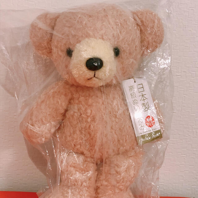 日本製クマのフカフカ ローズ ぬいぐるみ 童心