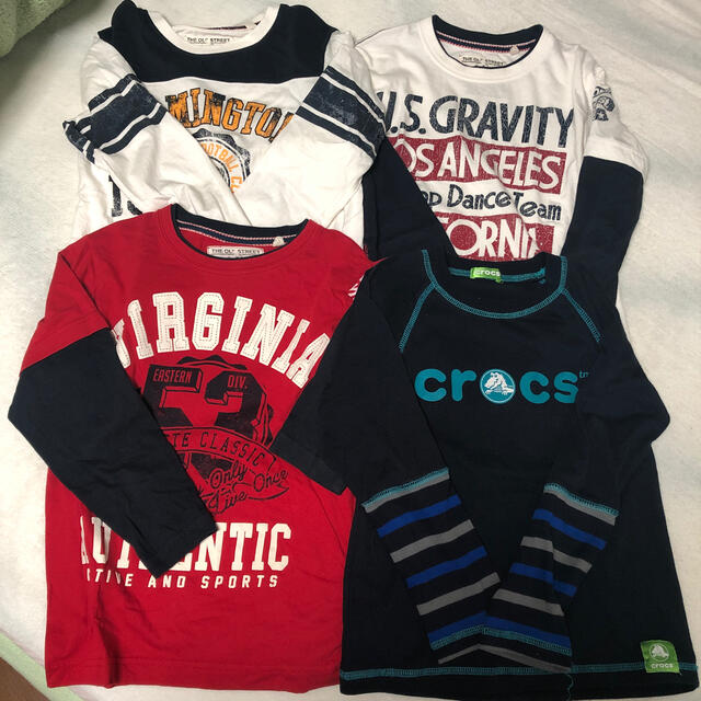 crocs(クロックス)の男の子春秋服130 キッズ/ベビー/マタニティのキッズ服男の子用(90cm~)(Tシャツ/カットソー)の商品写真