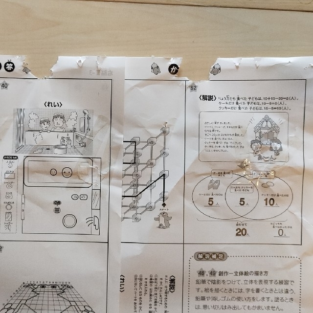 ☆ 七田式 小学生プリント 右脳 しちだ 【ほぼ未使用】