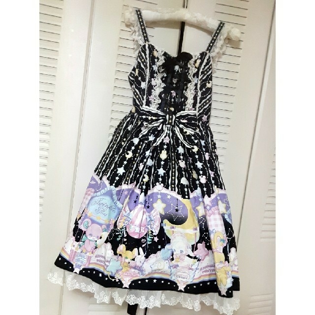 Angelic Pretty(アンジェリックプリティー)のアンジェリックプリティ JSK　カチューシャセット レディースのワンピース(ひざ丈ワンピース)の商品写真