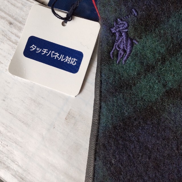 Ralph Lauren(ラルフローレン)の値下チェック柄🤩ラルフローレングローブ　手袋　ラムレザー羊革　スマホ対応 レディースのファッション小物(手袋)の商品写真