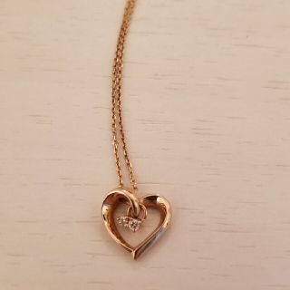 ヨンドシー(4℃)の4℃　オープンハートネックレス　ゴールド　18K(ネックレス)