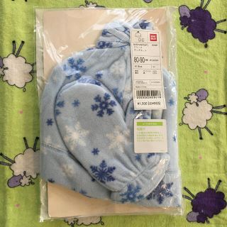 ユニクロ(UNIQLO)の新品！baby フリースセット(帽子)