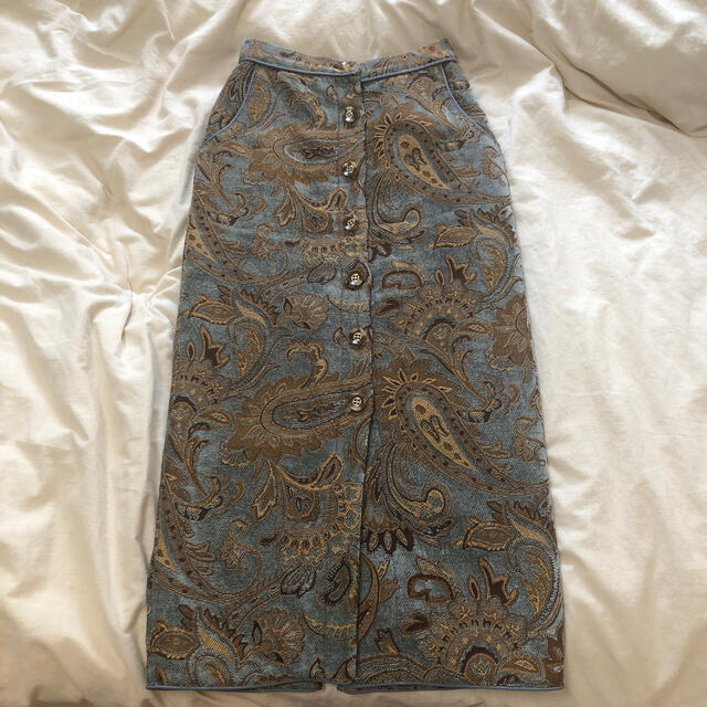 Ameri VINTAGE(アメリヴィンテージ)のジャガードタイトスカート　 レディースのスカート(ロングスカート)の商品写真