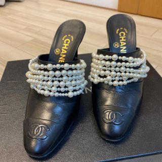 シャネル(CHANEL)の♡値下げしました♡ CHANEL パール　ミュール　36(ミュール)