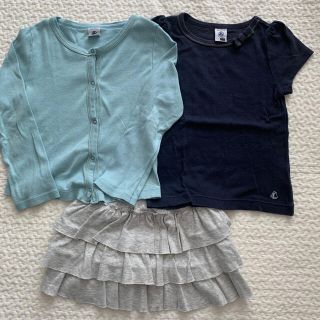 プチバトー(PETIT BATEAU)の【あや様専用】プチバトー3点セット　4a(Tシャツ/カットソー)