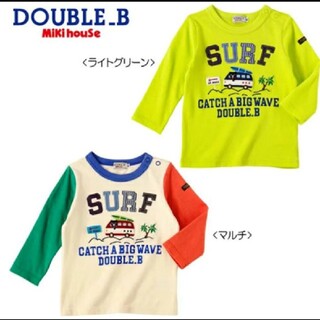 ダブルビー(DOUBLE.B)の新品　ミキハウス ダブルＢ☆サーフィンヤシの木長袖Ｔシャツ　140(Tシャツ/カットソー)